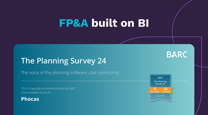 Phocas' FP&amp;A software achieves top recognition in global planning survey