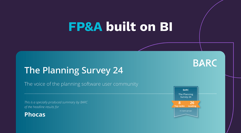 Phocas' FP&amp;A software achieves top recognition in global planning survey