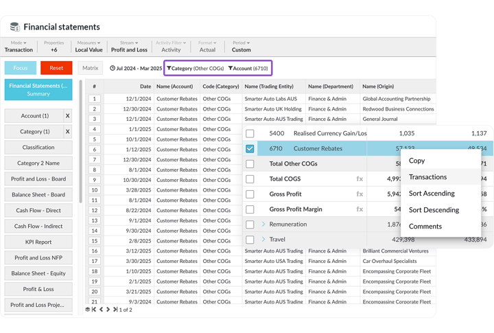 Find the outliers in your financials quickly